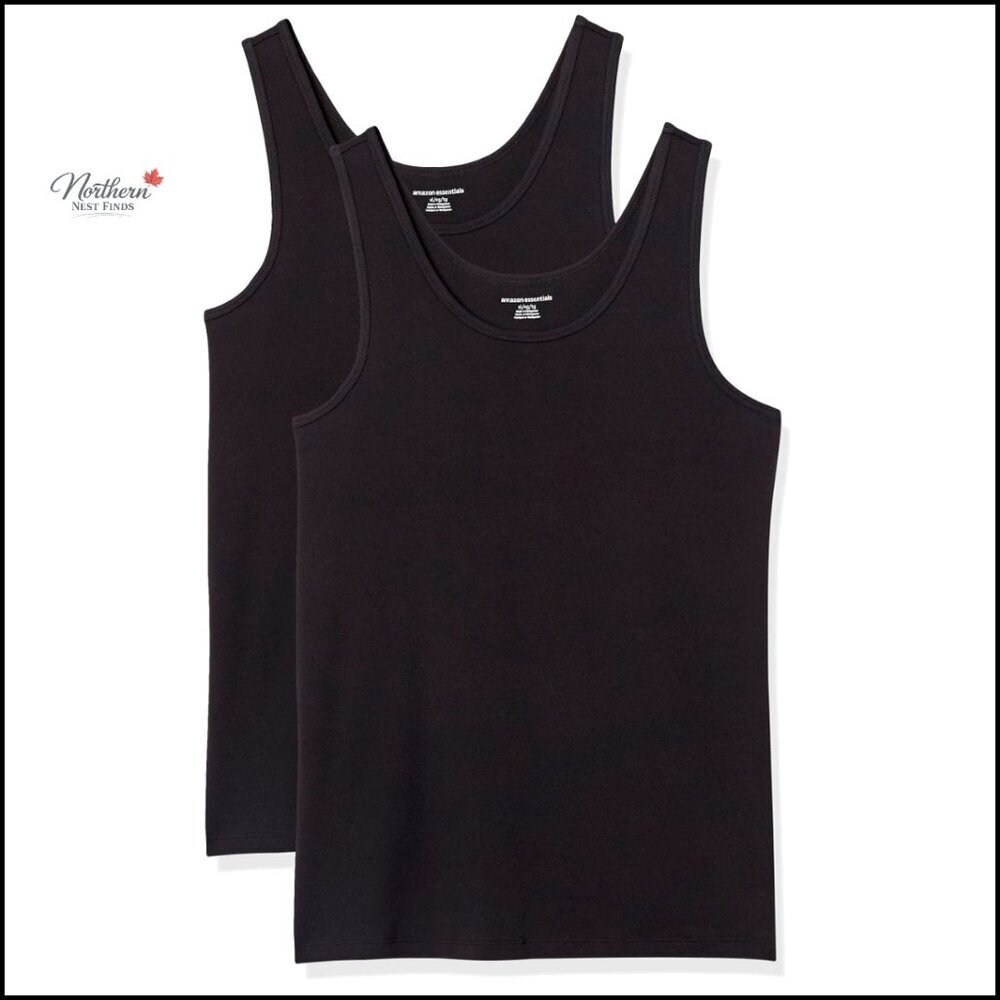 XX-Large Slim-Fit Cotton Modal Tank 2-Pack, Everyday Layering Essential